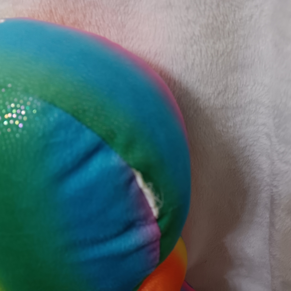 Build-A-Bear Rainbow Pink Orange Green Blue Plush Bunny - Special Edition - Picture 4 of 4